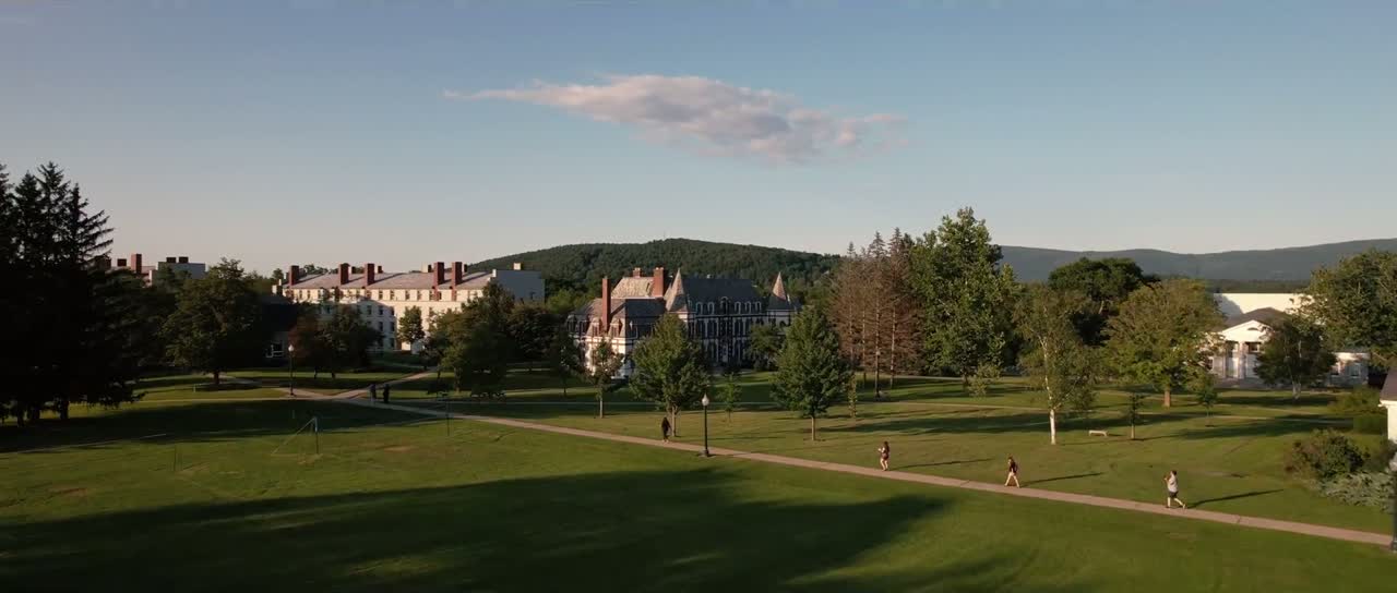 Vue aérienne du campus Middlebury College, vidéo de démonstration